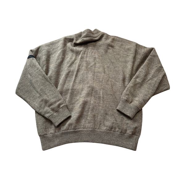 CABELAS Men's 100% Wool sweater Jacket, size XL, Full zip Wind Stopper; Vintage - Picture 2 of 13